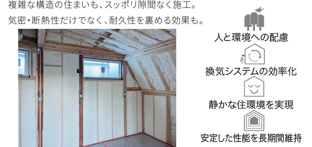 ハイクオリティな現場発泡ウレタン
